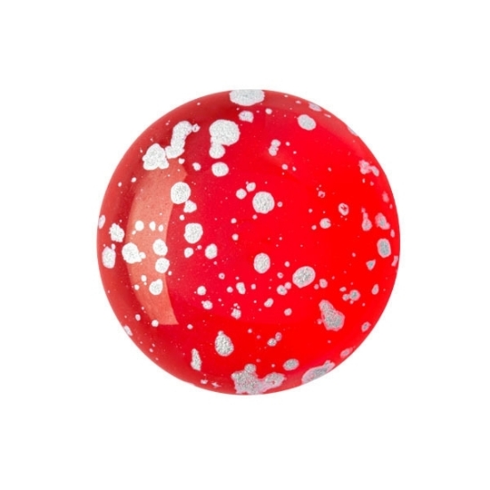Picture of Cabochons par Puca® 18mm Light Siam Splash Silver x1