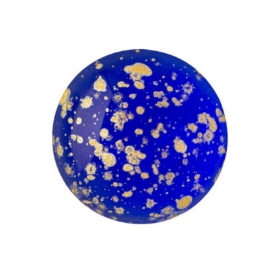 Picture of Cabochons par Puca® 18mm Sapphire Splash Gold x1