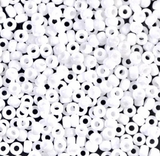 Picture of Miyuki Rocaille 8/0 402 Opaque White x10g