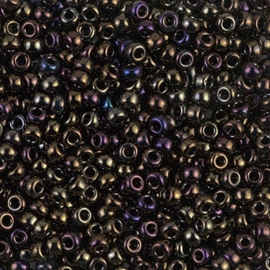 Picture of Miyuki Rocaille 8/0 458 Metallic Brown Iris x10g