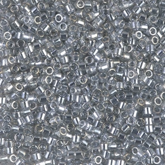Picture of Miyuki Delica 10/0 DBM114 Transparant Silver Gray Luster x10g