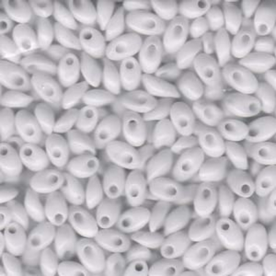 Picture of Miyuki Long Magatama 4x7mm 402 White x10g