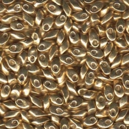 Picture of Miyuki Long Magatama 4x7mm 1052 Galvanized Gold x10g