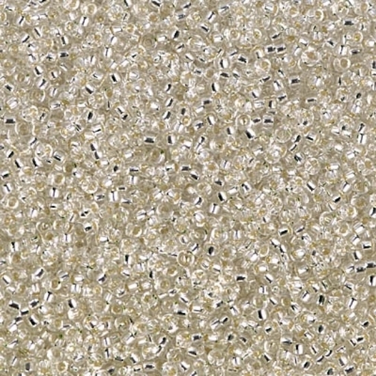 Picture of Miyuki Rocaille 15/0 1 Silver Lined Crystal x10g