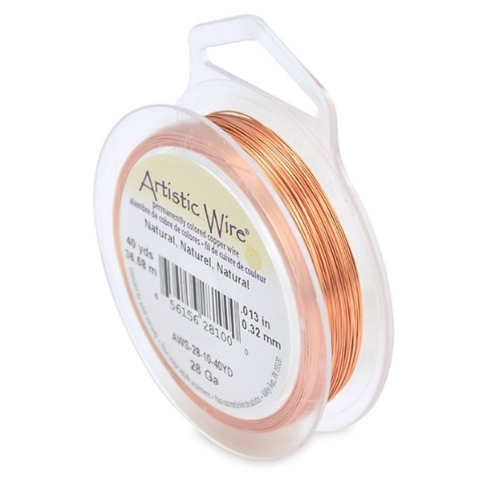 Picture of Artistic Wire 28 Gauge (.32 mm) Natural x36.6m