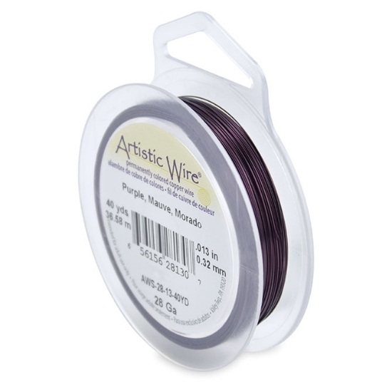 Picture of Artistic Wire 28 Gauge (.32 mm) Purple x36.6m