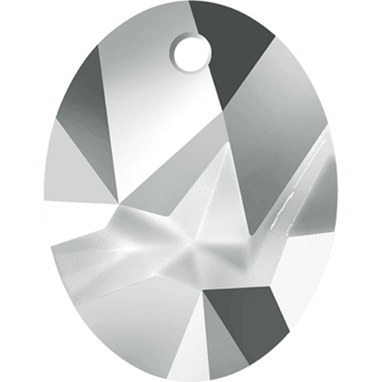 Picture of Swarovski 6911 Kaputt Oval 36mm Crystal Light Chrome x1