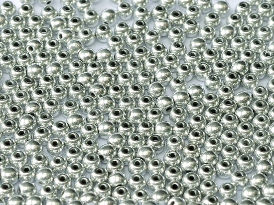 Picture of Round beads 4mm Jet Full Labrador x100