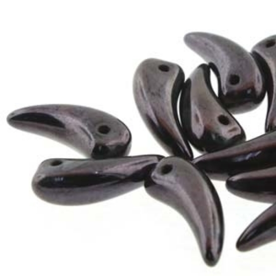 Picture of Tooth 6x16mm Jet Travertine Blue x25