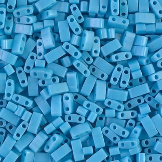 Picture of Miyuki Half Tila 413 Opaque Turquoise Blue x5g