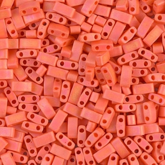 Picture of Miyuki Half Tila 406FR Mat Opaque Orange AB x5g