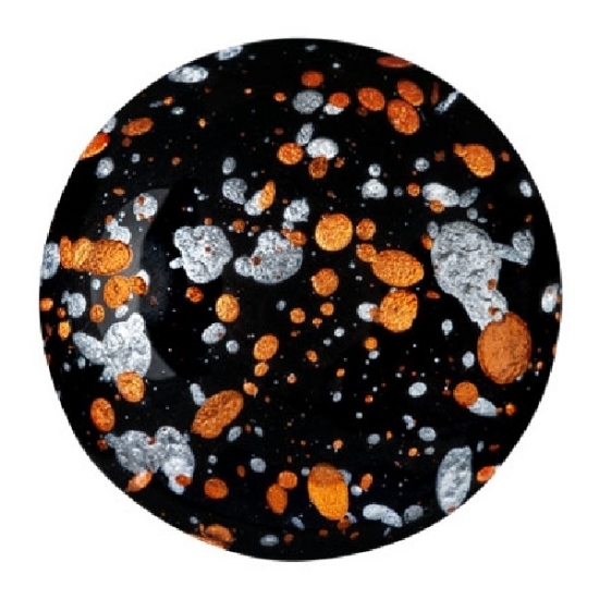 Picture of Cabochons par Puca® 25mm Jet Tweedy x1