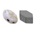 Picture of Paros® par Puca® 7x4mm Opaque White Splash x10g