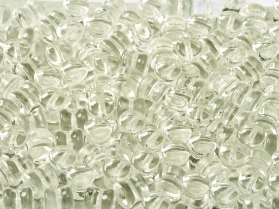 Picture of Diabolo shape beads 4x6mm Crystal x50