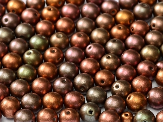 Picture of Round beads 3mm Purple Iris Gold x50