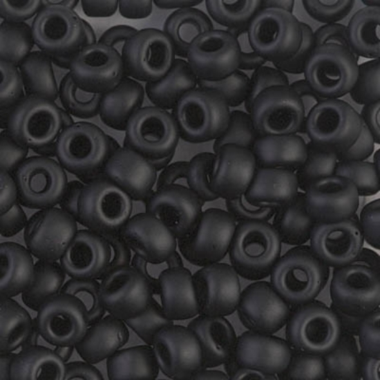 Picture of Miyuki Rocaille 5/0 401F Black Mat x10g