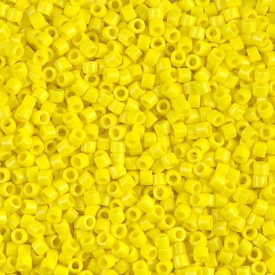 Picture of Miyuki Delica 10/0 DBM721 Opaque Yellow x10g