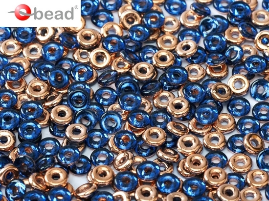 Picture of O Bead 4mm Sapphire Capri Gold x5g