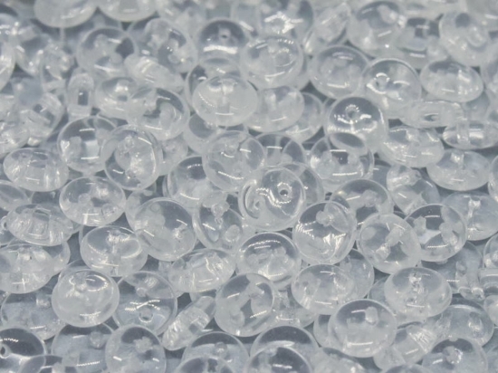 Picture of 2-hole Lentils 6mm Crystal x50