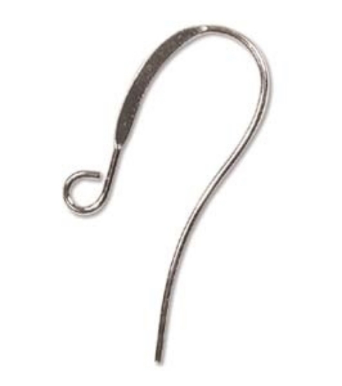 Picture of Hook Ear Wire 26mm Silver Plate x144