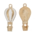Picture of Charm Balloon 22x10mm Gold Tone White x1