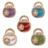 Picture of Charm Enamel Handbag 11x9mm w/ Rhinestones Color Mix x10