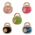 Picture of Charm Enamel Handbag 11x9mm w/ Rhinestones Color Mix x10