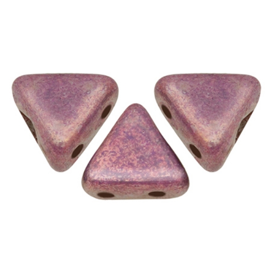 Picture of Khéops® par Puca®  6 mm Opaque Mix Amethyst/Gold Ceramic Look x10g