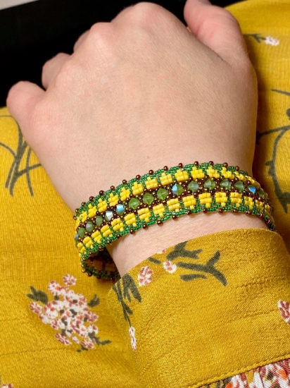 Picture of Workshop live armband met swarovski op de midden