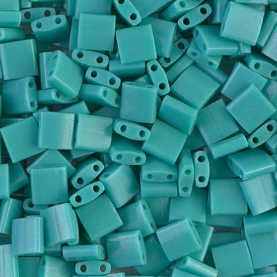 Picture of Miyuki Tila 412 Opaque Turquoise Green x5g