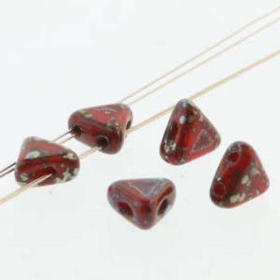 Picture of Khéops® par Puca® 6mm Coral Red Picasso x10g