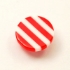 Picture of Cabochon Resin 10mm Red Stripes x10