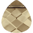 Picture of Swarovski 6012 Flat Briolette 11x10mm Golden Shadow x1