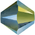 Picture of Swarovski 5328 Xilion Bead 4 mm Crystal Iridescent Green 2x x100