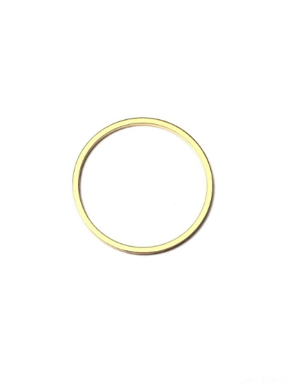 Picture of Component Ring 20mm round 24kt Gold Plated x5