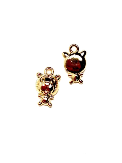 Picture of Pendant Cat 17x10mm Gold Plated x1
