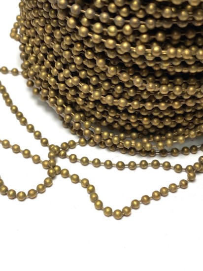 Afbeeldingen van Ball Chain 2.4mm Bronze x1m