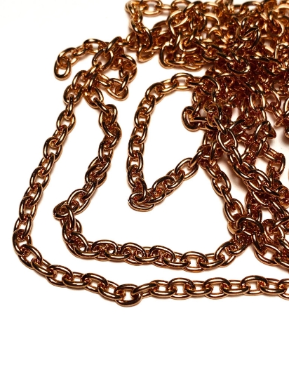 Picture of Stainless Steel Chain 5x3.5mm Rose Gold Plated x150cm