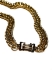 Picture of Vintage Eloxal Necklace 40cm Chain Double Twisted 12mm Light Gold Tone x1