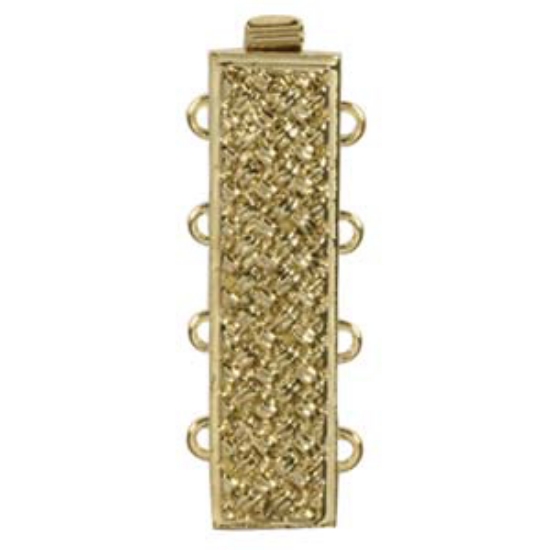 Picture of Neumann Clasp box 4-strand 25x10mm 23kt Gold Plated x1