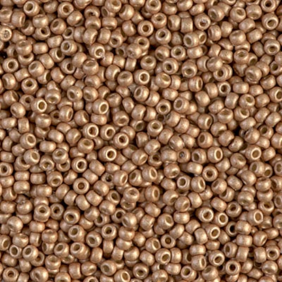 Picture of Miyuki Rocaille 11/0 4204F Duracoat Galvanized Mat Champagne x10g