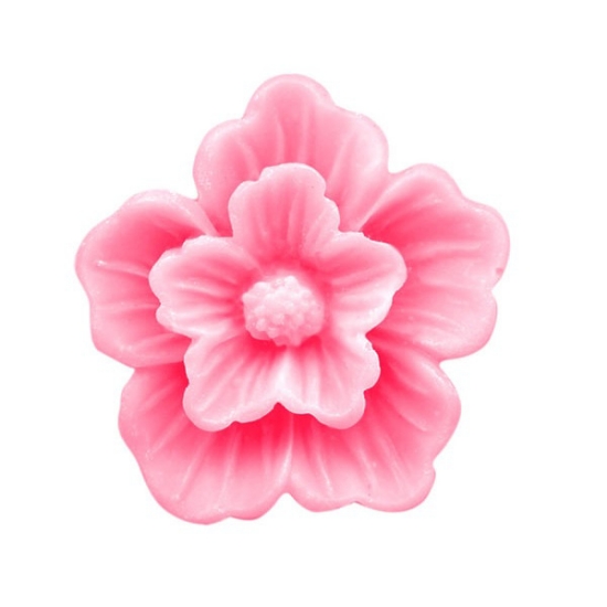 Picture of Resin Cherry Blossoms Flower 22 mm Pink x2