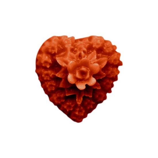 Picture of Resin Heart Bouquet 13mm Red x5