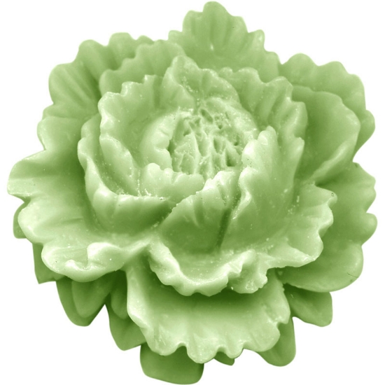 Picture of Resin Flower Vintage Rose 45mm Mint Green x1