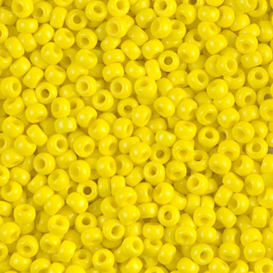 Picture of Miyuki Rocaille 8/0 404 Opaque Yellow x10g