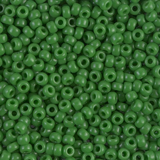 Picture of Miyuki Rocaille 8/0 411 Opaque Jade Green x10g