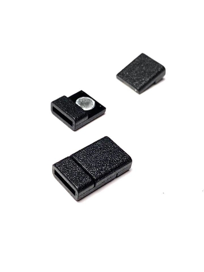 Picture of Acrylic Power Magnetic Clasp 10x2mm Black Mat x1