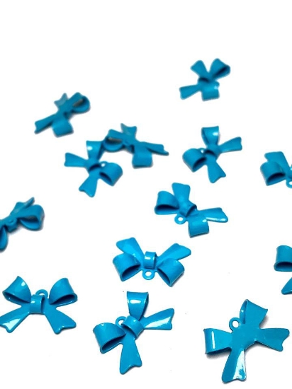 Picture of Bowknot 15x10mm Aqua x5