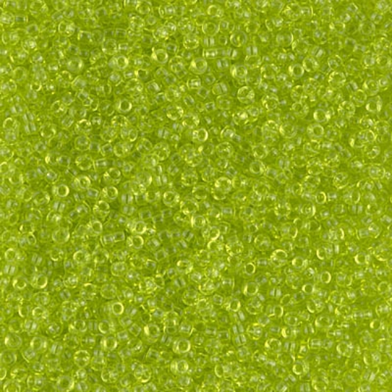 Picture of Miyuki Seed Beads 15/0 143 Transparent Chartreuse x10g