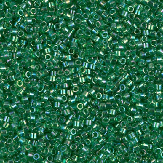 Picture of Miyuki Delica 11/0 DB152 Transparent Green AB x10g